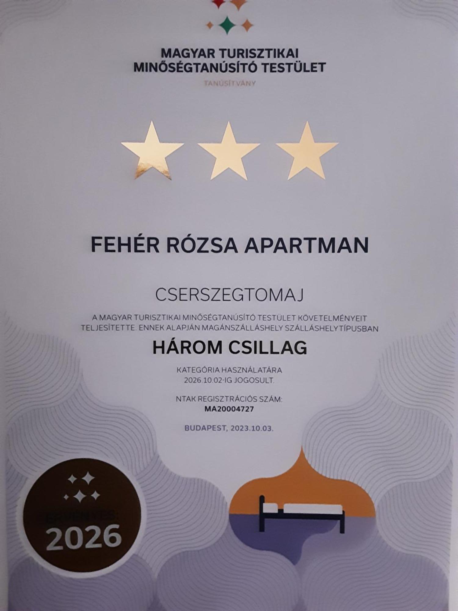Feher Rozsa Apartman Cserszegtomaj Εξωτερικό φωτογραφία